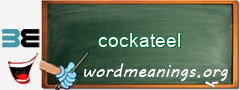 WordMeaning blackboard for cockateel